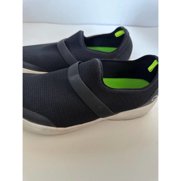 OOFOS OOmg Eezee Low Shoe Black Slip On Women's Size 11 Comfort Stretch Recovery - Picture 4 of 10